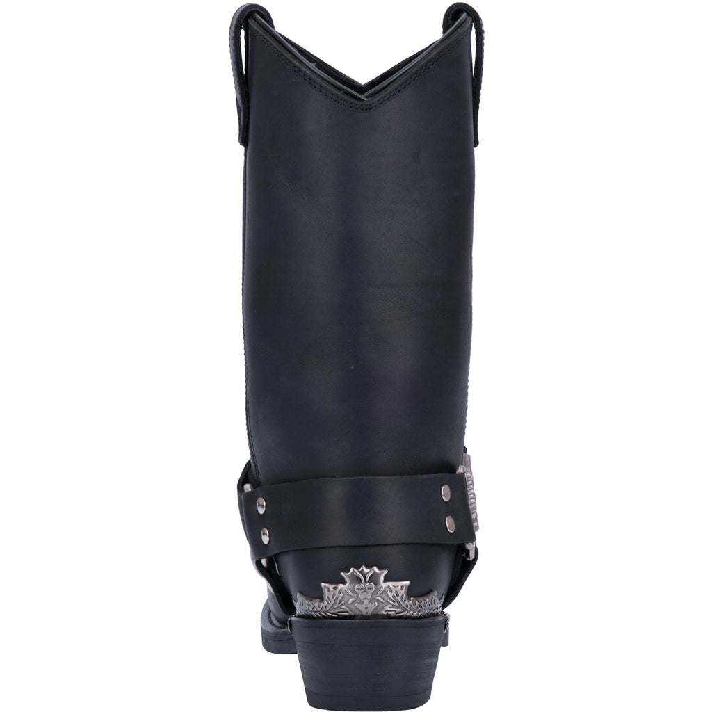 Angle 4, CHOPPER LEATHER HARNESS BOOT
