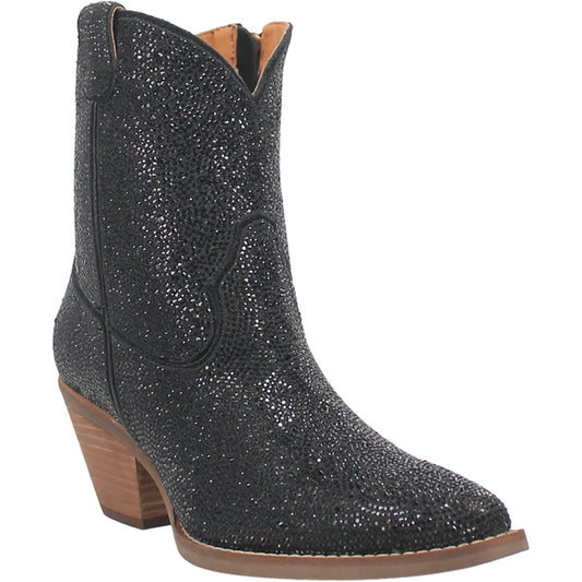 Angle 1, RHINESTONE COWGIRL LEATHER BOOTIE