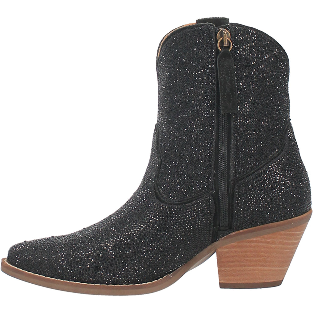 Angle 3, RHINESTONE COWGIRL LEATHER BOOTIE