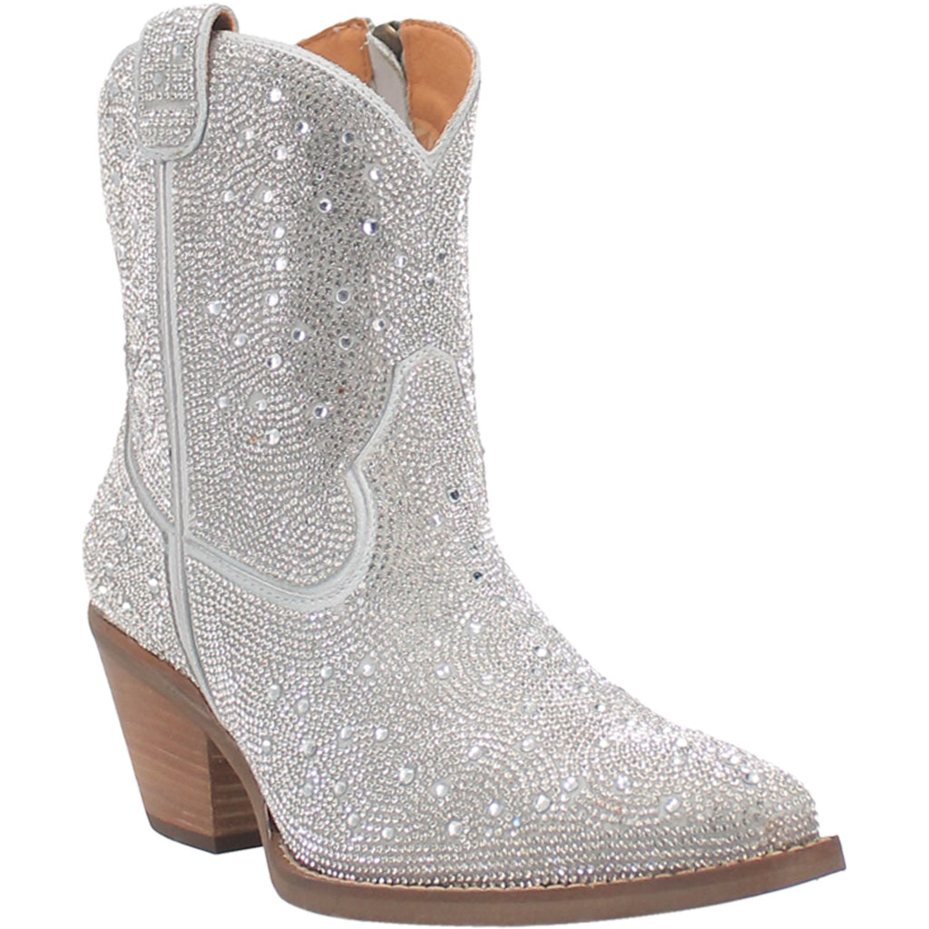 Angle 1, RHINESTONE COWGIRL LEATHER BOOTIE